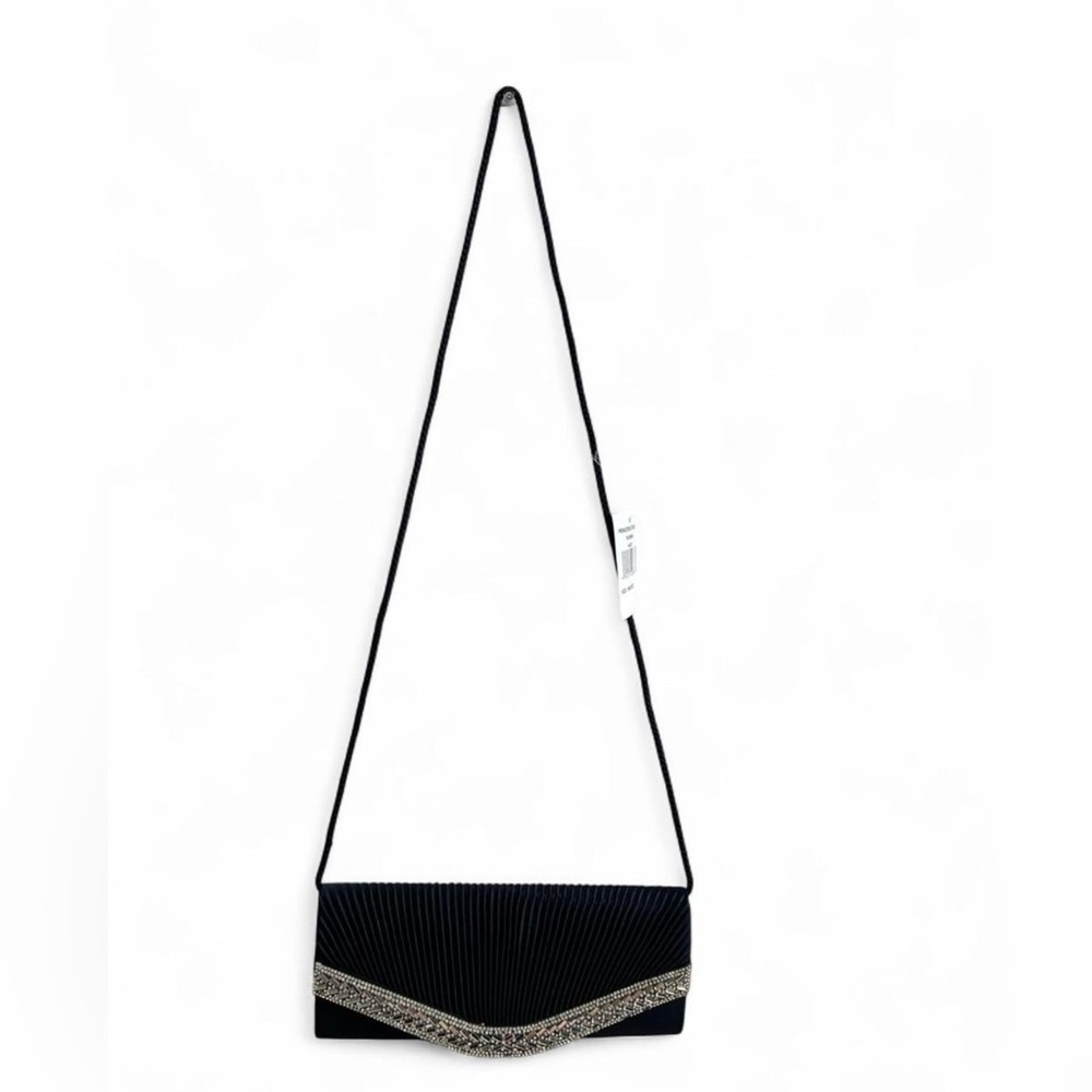 Elegant Deep Navy and Silver Women's Bag